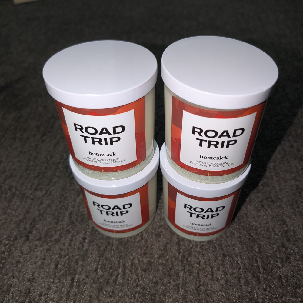 Road Trip Scented Candle - White